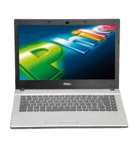 Notebook Philco 14G-P744LM Processador AMD -  RAM 4GB - HD 320GB - Preto - 14" - Linux